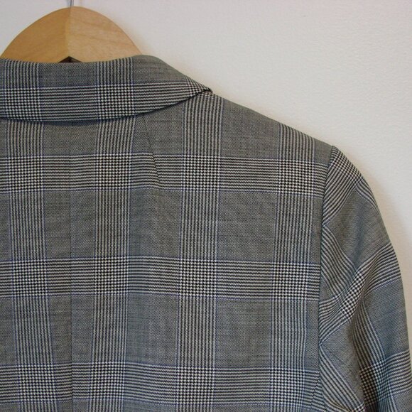 J Crew Glen Plaid Wool Blazer Jacket Gray Blue Double Breasted NEW NWOT Size 2 - Picture 12 of 16